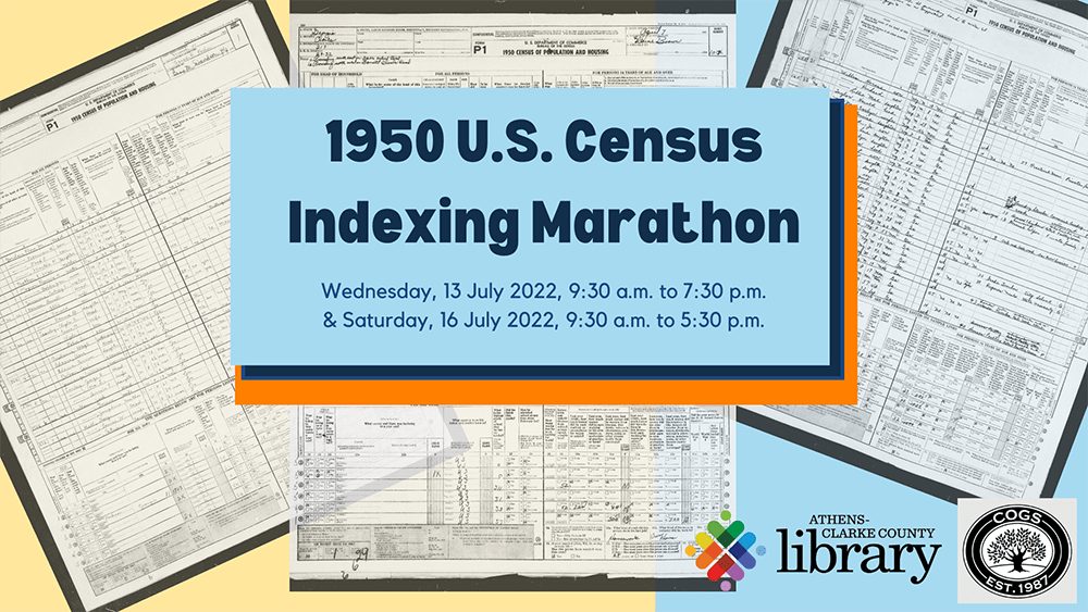 New – 1950 U.S. Census Indexing Marathon in&nbsp;July
