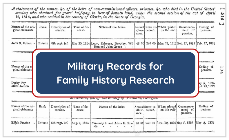 Military Records for Family History&nbsp;Research