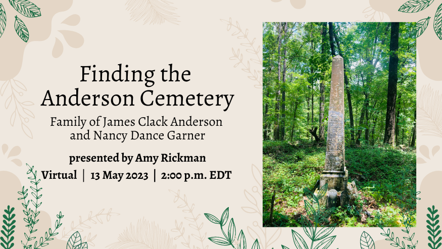 Finding the Anderson&nbsp;Cemetery